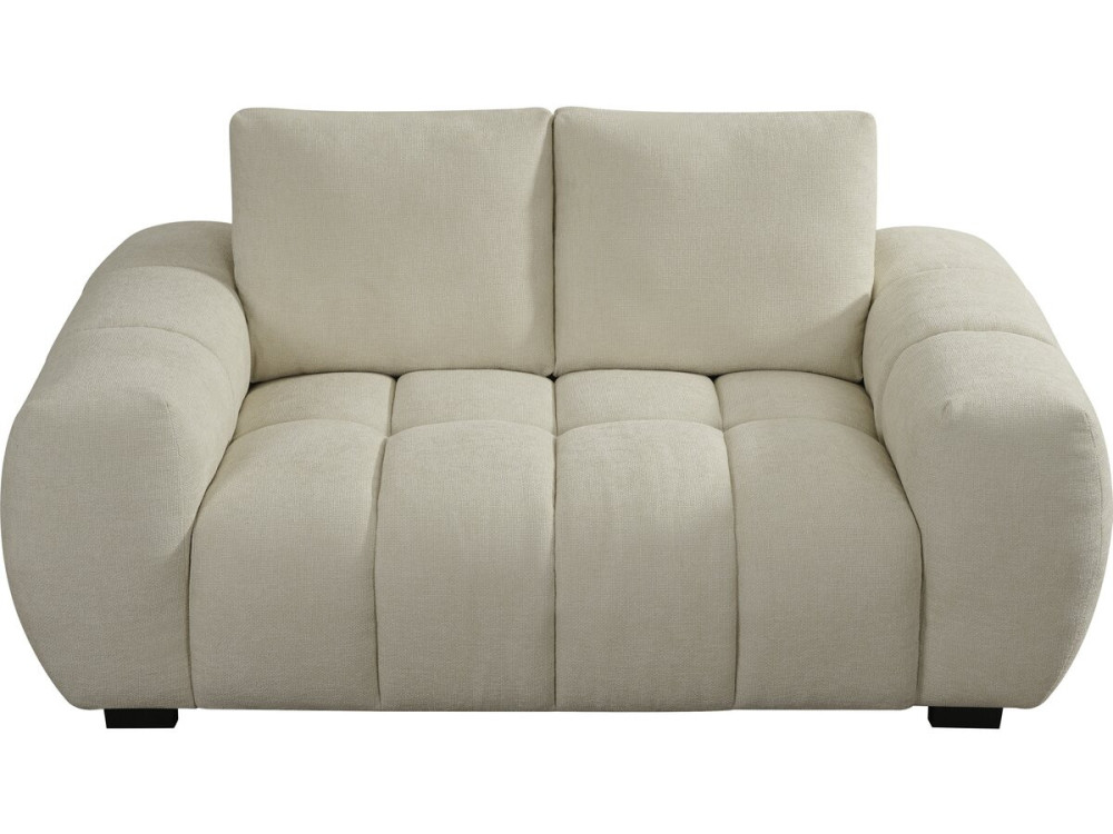 Chenille fabric sofa "Cambon" - 2 seater - Beige
