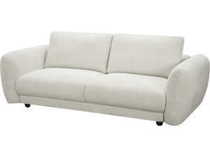 Saint Germain S" straight sofa in chenille fabric - 3 seater - Beige