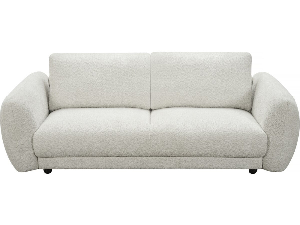 Saint Germain S" straight sofa in chenille fabric - 3 seater - Beige