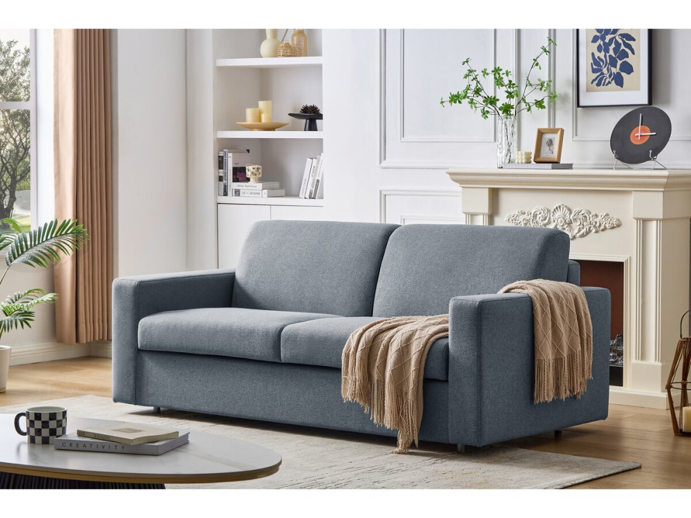Diana" fabric express sofa bed - Grey