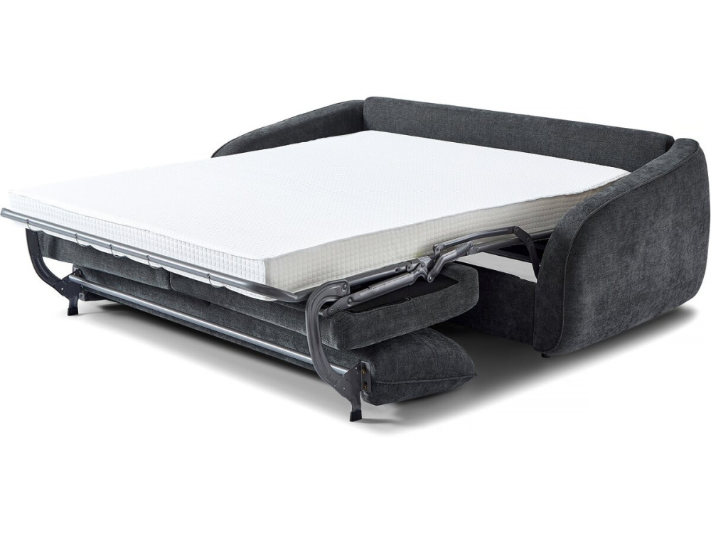 Laurie" express sofa bed in textured fabric - 202 x 107 x 85 cm