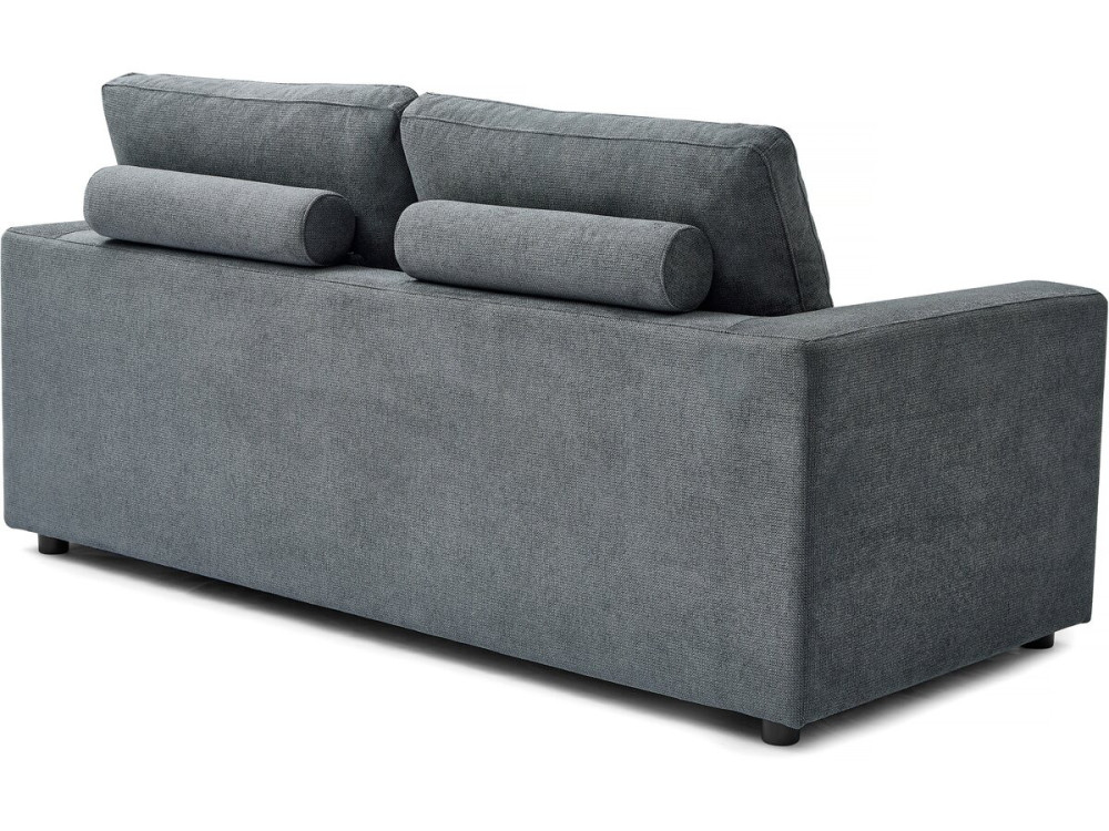 Elena" fabric express sofa bed - 3 seater - 140 cm bed - Grey