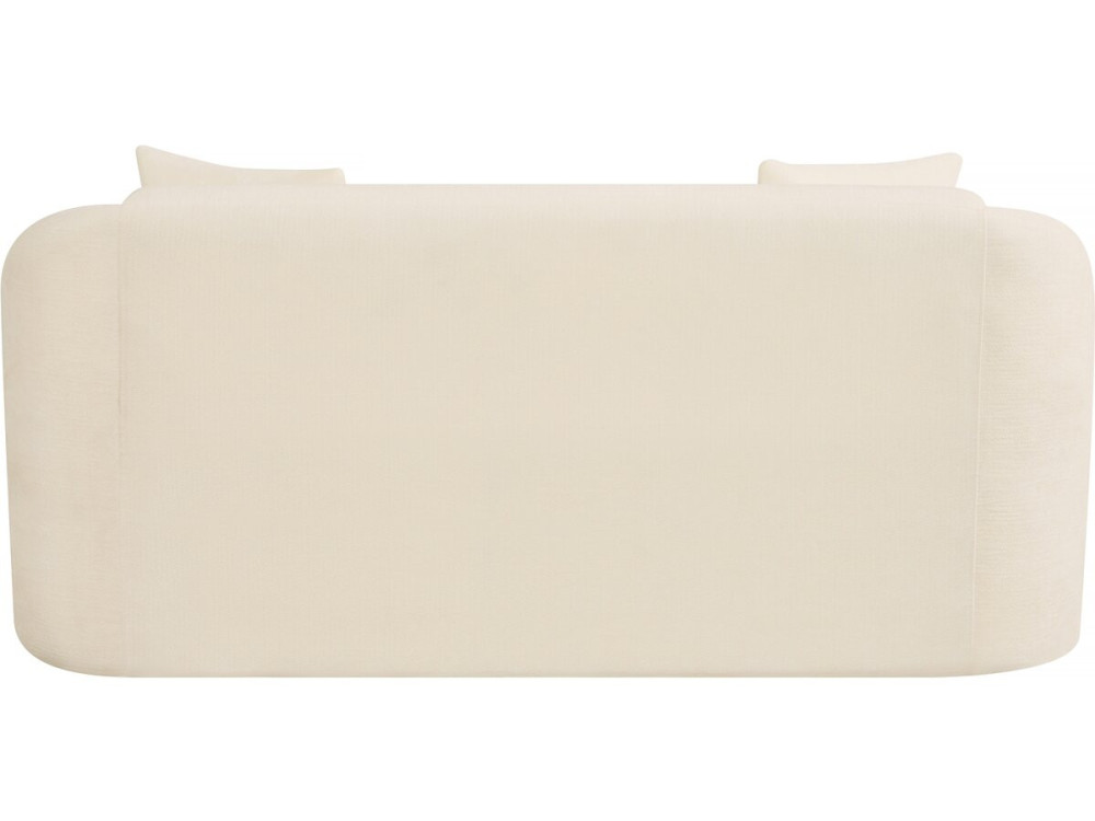 Ondine" fabric upright sofa - 2 seater - Beige