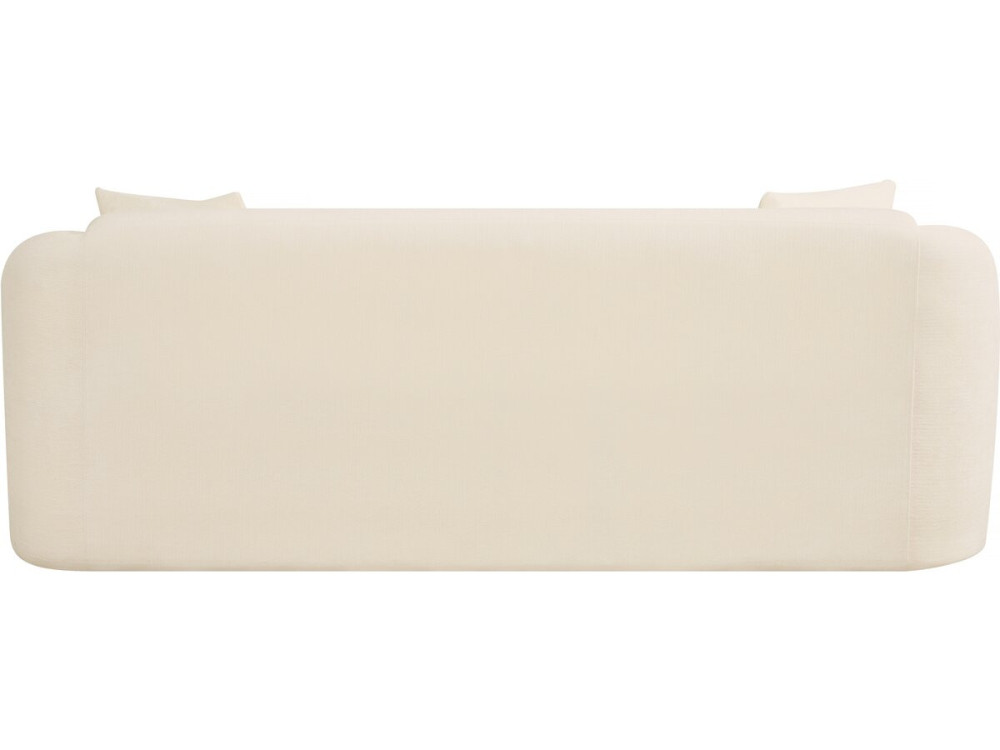 Ondine" fabric upright sofa - 3 seater - Beige