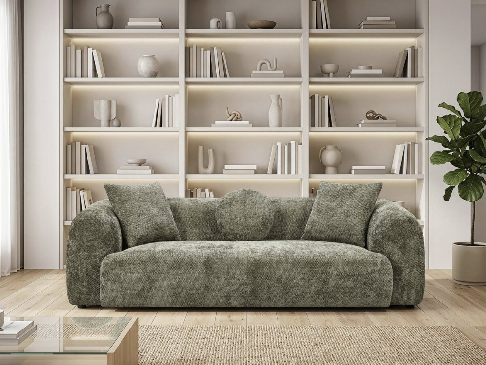 "Faubourg" Straight Sofa - 3-Seater - Green