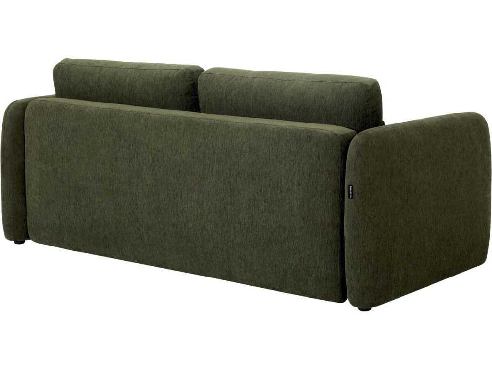 "Concorde" 3-Seater Straight Convertible Fabric Sofa - Green