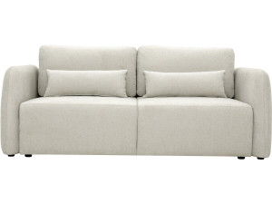 "Concorde" 3-Seater Straight Convertible Fabric Sofa - Beige