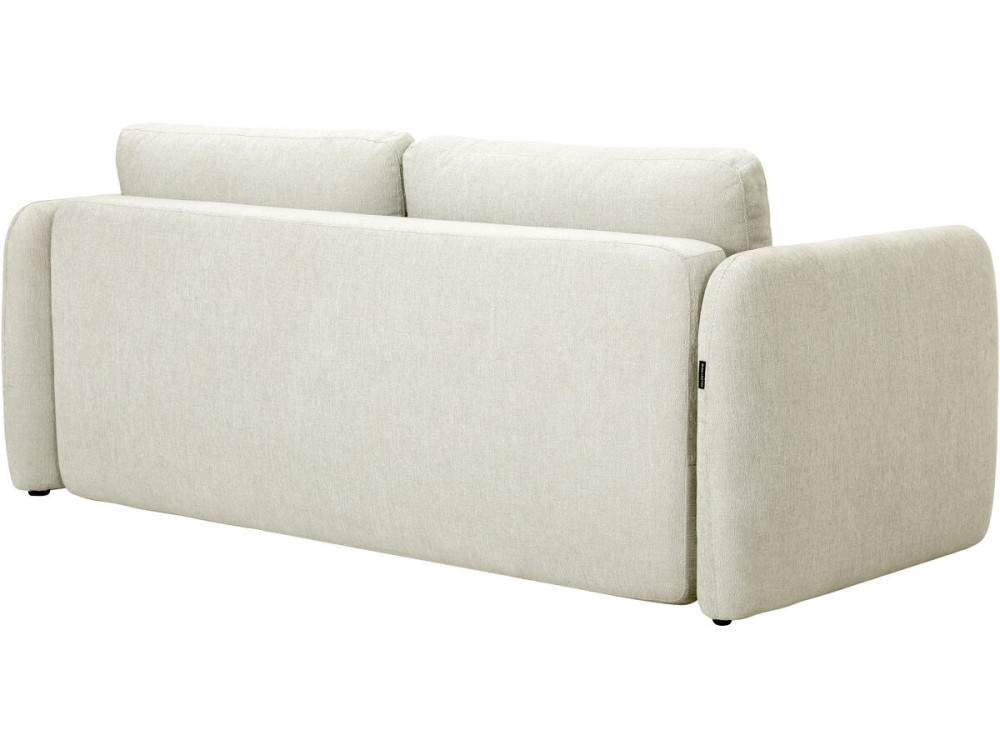 "Concorde" 3-Seater Straight Convertible Fabric Sofa - Beige