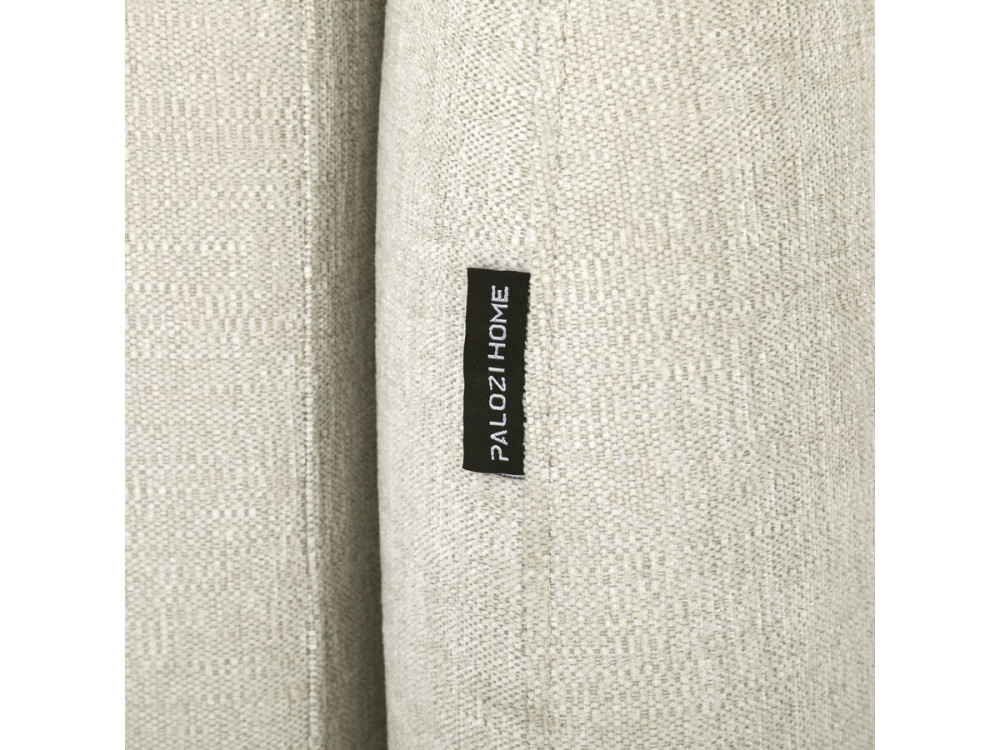 "Concorde" 3-Seater Straight Convertible Fabric Sofa - Beige