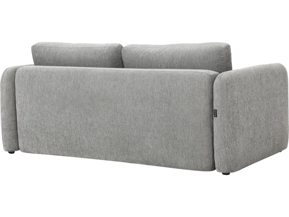 "Concorde" 3-Seater Straight Convertible Fabric Sofa - Gray