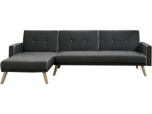 Convertible, reversible corner sofa "Jules"- 3-seater - Grey