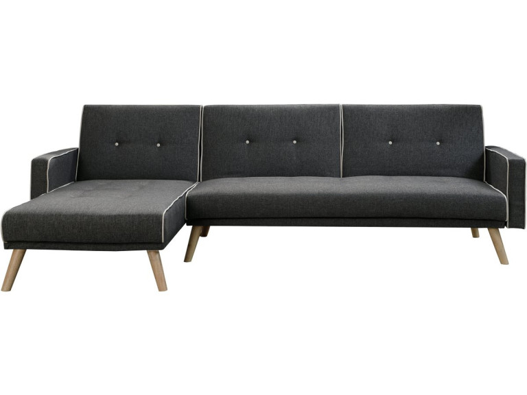 Convertible, reversible corner sofa "Jules"- 3-seater - Grey