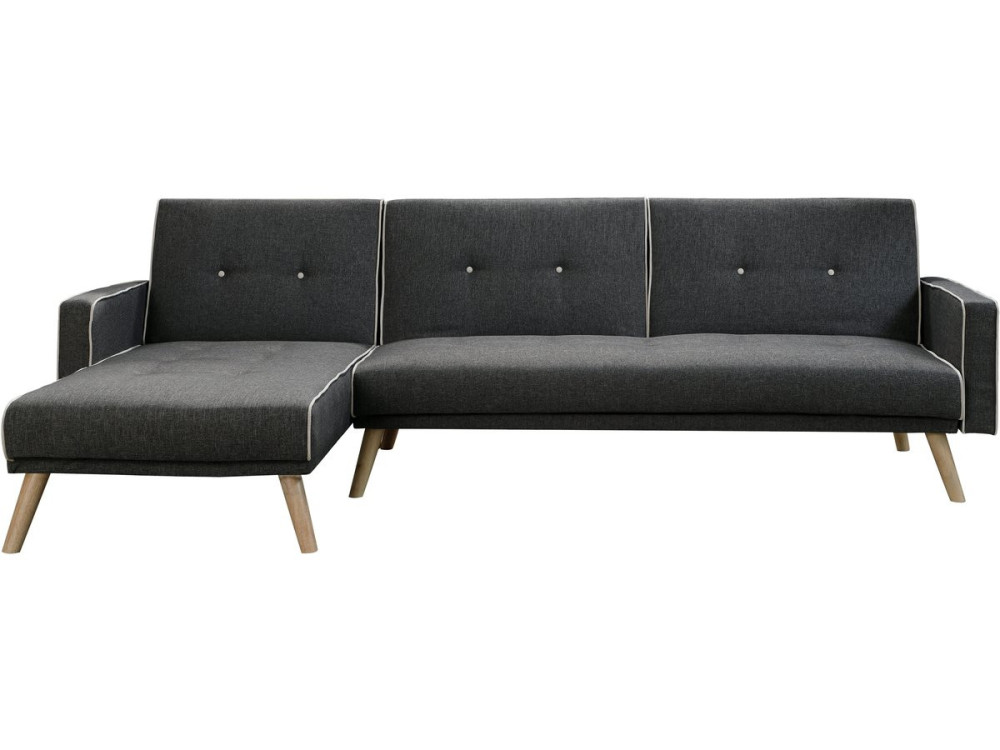 Convertible, reversible corner sofa "Jules"- 3-seater - Grey