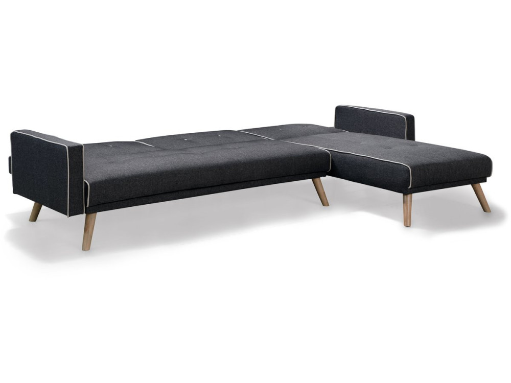 Convertible, reversible corner sofa "Jules"- 3-seater - Grey