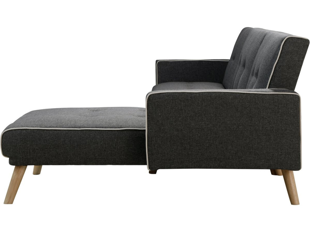 Convertible, reversible corner sofa "Jules"- 3-seater - Grey