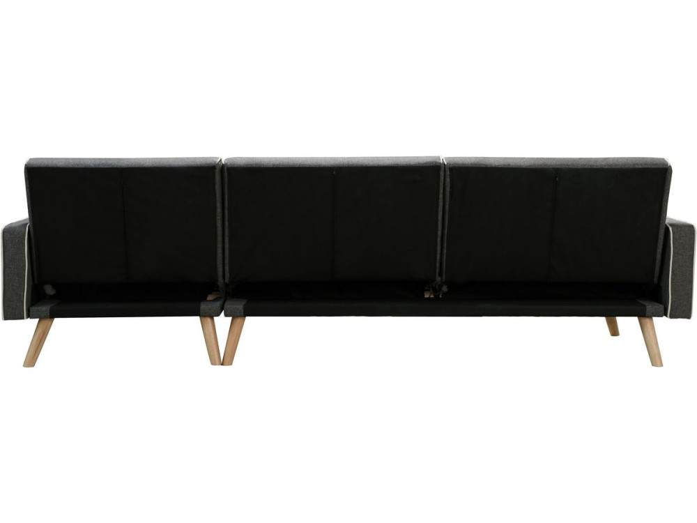 Convertible, reversible corner sofa "Jules"- 3-seater - Grey