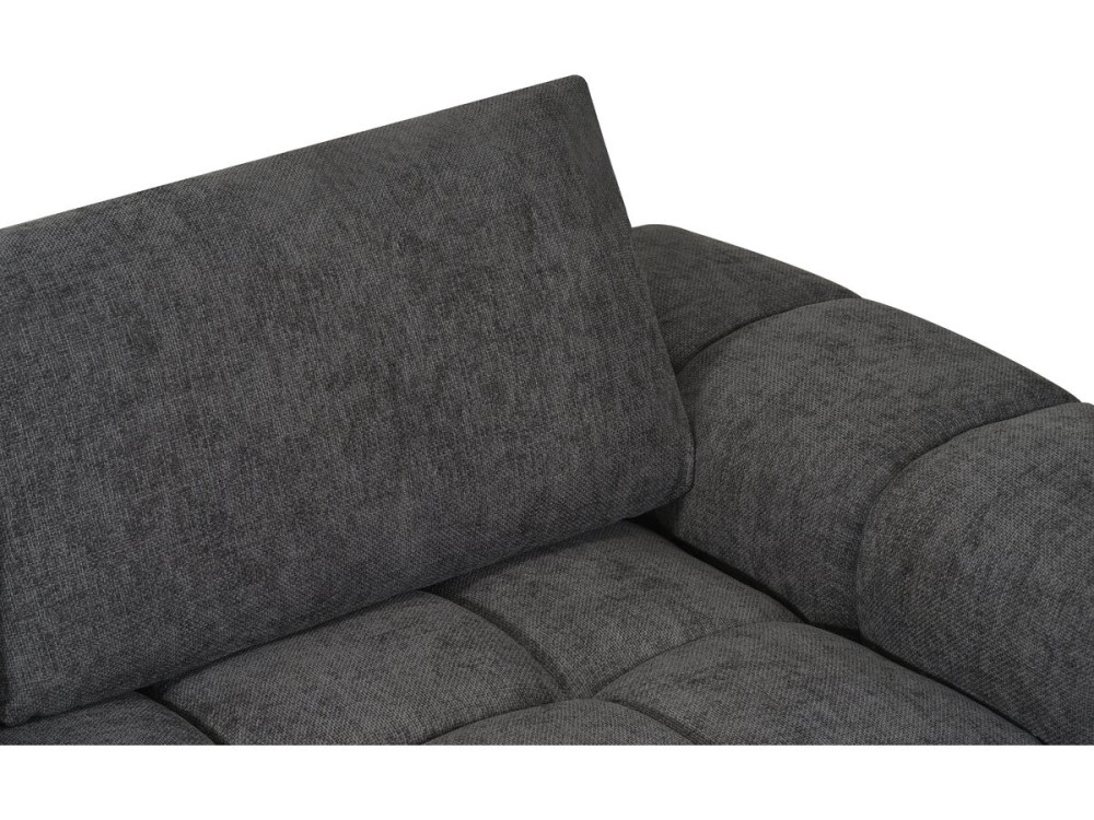 Monceau fabric corner sofa - 3 seats - Grey