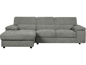 London" chenille corner sofa - 4 seater - Grey