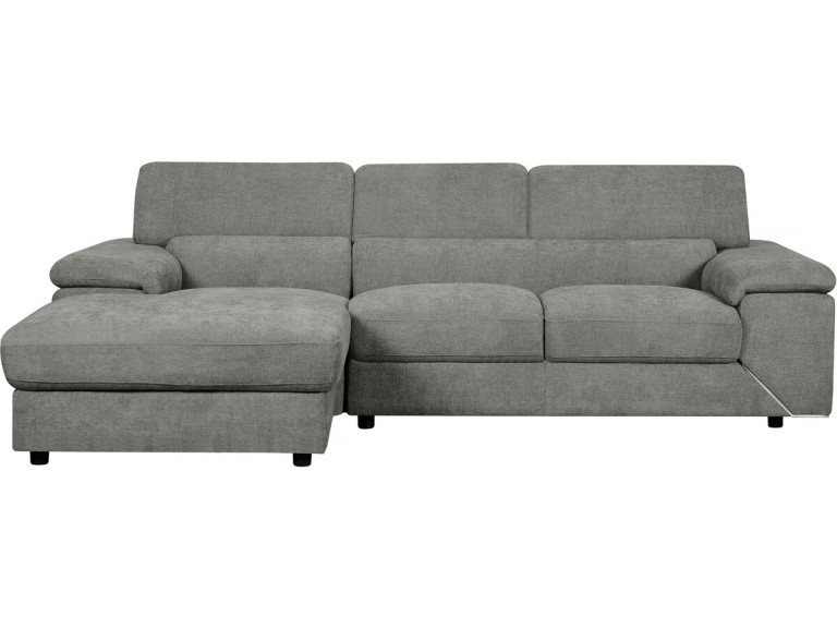 London" chenille corner sofa - 4 seater - Grey