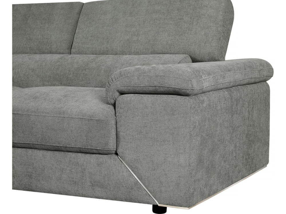 London" chenille corner sofa - 4 seater - Grey