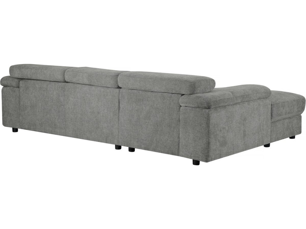 London" chenille corner sofa - 4 seater - Grey