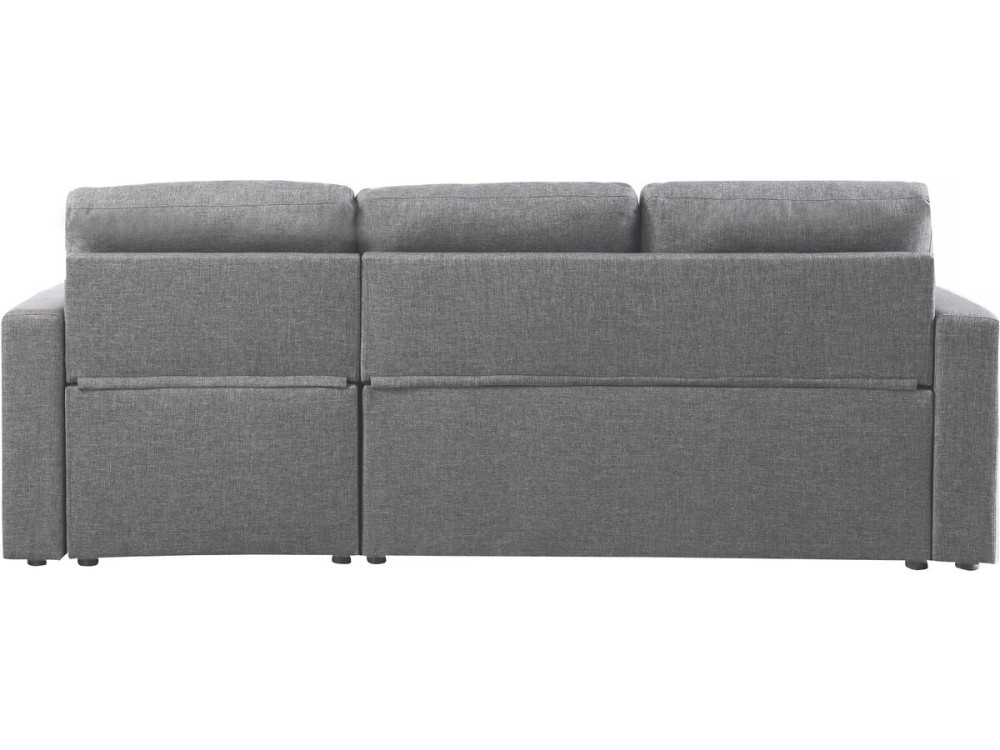 Alain II" corner convertible/reversible sofa with box - 3 seater - Light grey