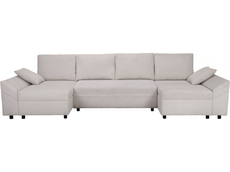 Vaugirard II panoramic corduroy corner sofa - 5 seats - Beige