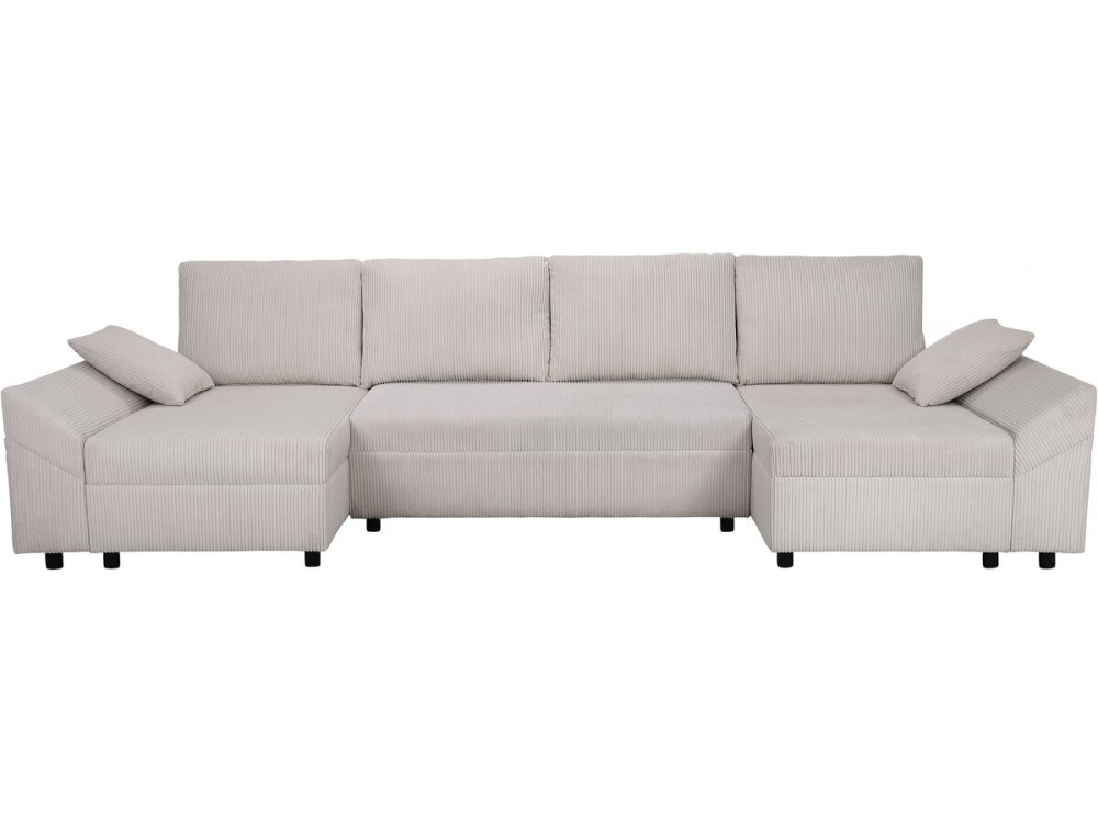 Vaugirard II panoramic corduroy corner sofa - 5 seats - Beige