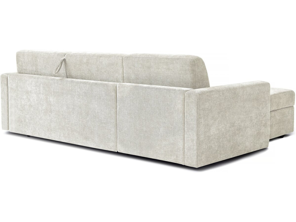 Celia" fabric express reversible convertible corner sofa - 3 seater - Beige