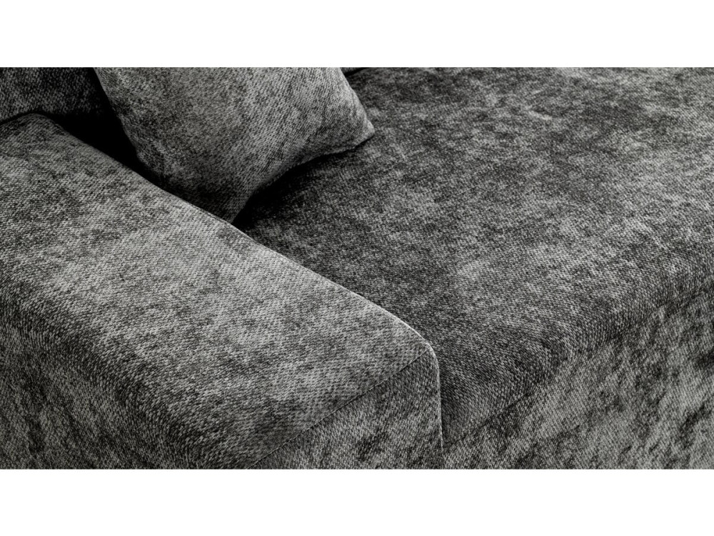 Tessaro" textured fabric corner sofa - 4 seater - Grey