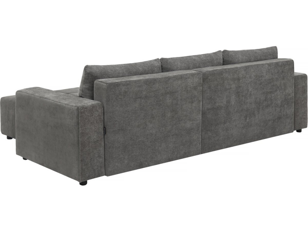 Reversible/convertible fabric corner sofa - "George" - 4 seater - Grey