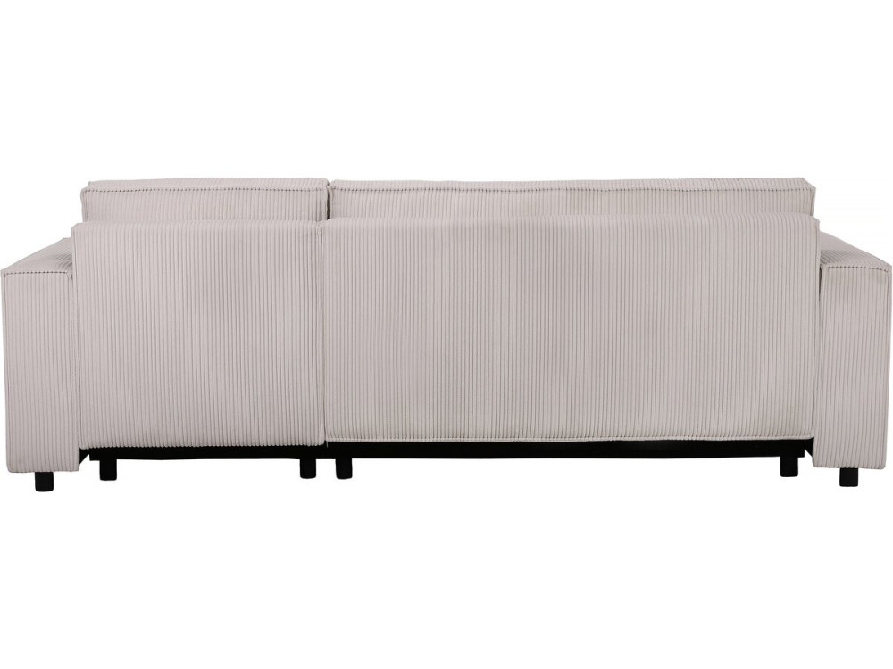 Montaigne S" corduroy corner sofa - 3 seater - Beige