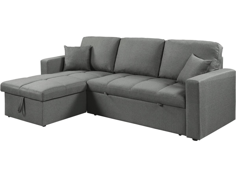 Alain" bubble corner convertible/reversible sofa - 3 seater - Grey