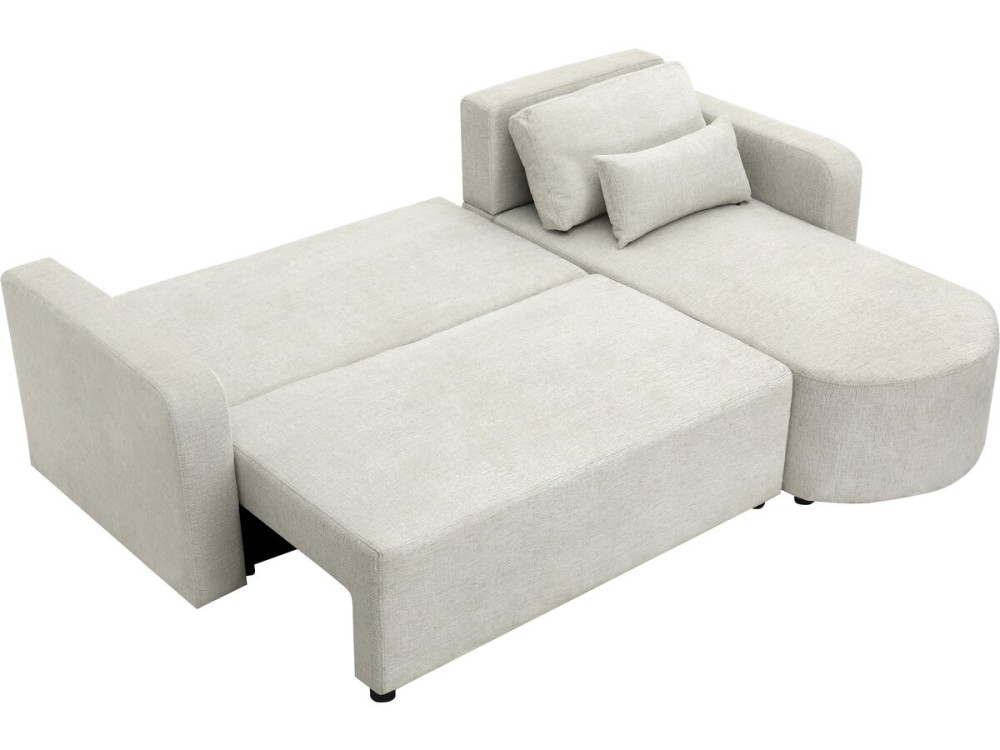 Charles" fabric corner convertible/reversible sofa - 3 seater - Beige