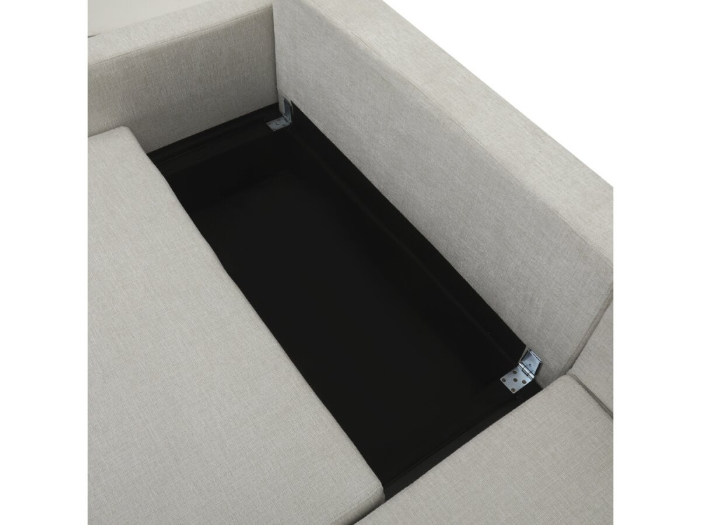 Charles" fabric corner convertible/reversible sofa - 3 seater - Beige