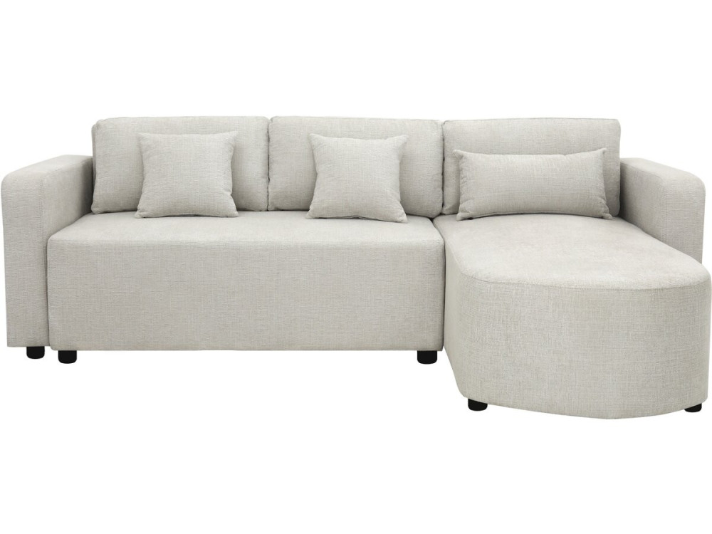 Charles" fabric corner convertible/reversible sofa - 3 seater - Beige