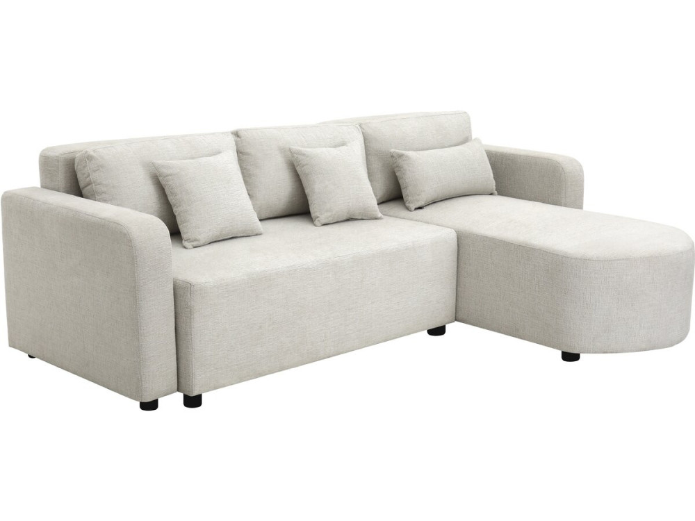 Charles" fabric corner convertible/reversible sofa - 3 seater - Beige