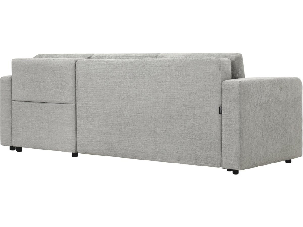 Charles" fabric convertible and reversible corner sofa - 3 seater - Grey