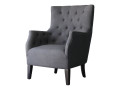 SCANDINAVE FABRIC ARMCHAIR DUCHESSE - BLUE KING - GREY