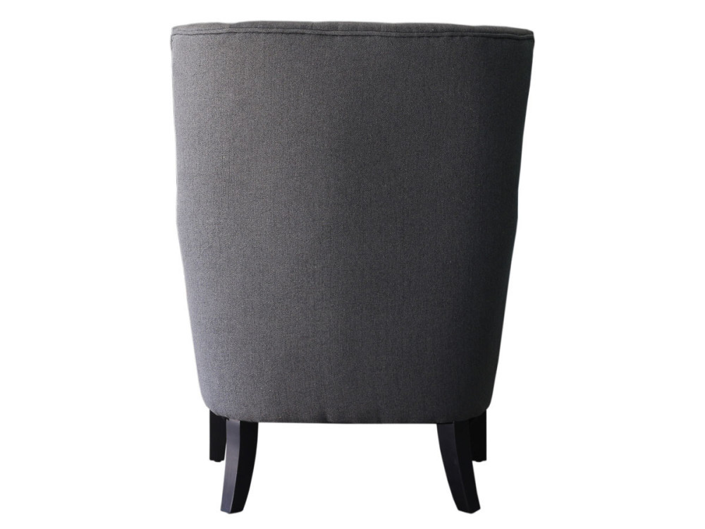 SCANDINAVE FABRIC ARMCHAIR DUCHESSE - GREY