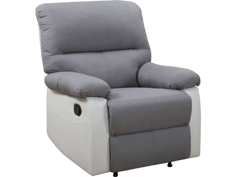 "Lincoln" Relax Chair - White / Light Grey