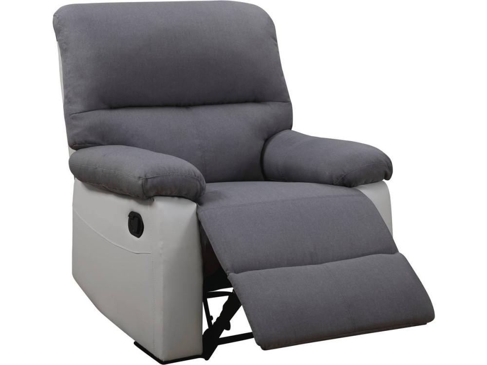 "Lincoln" Relax Chair - White / Light Grey