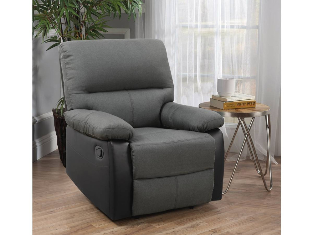 "Lincoln" Relax Chair - Black / Dark Grey