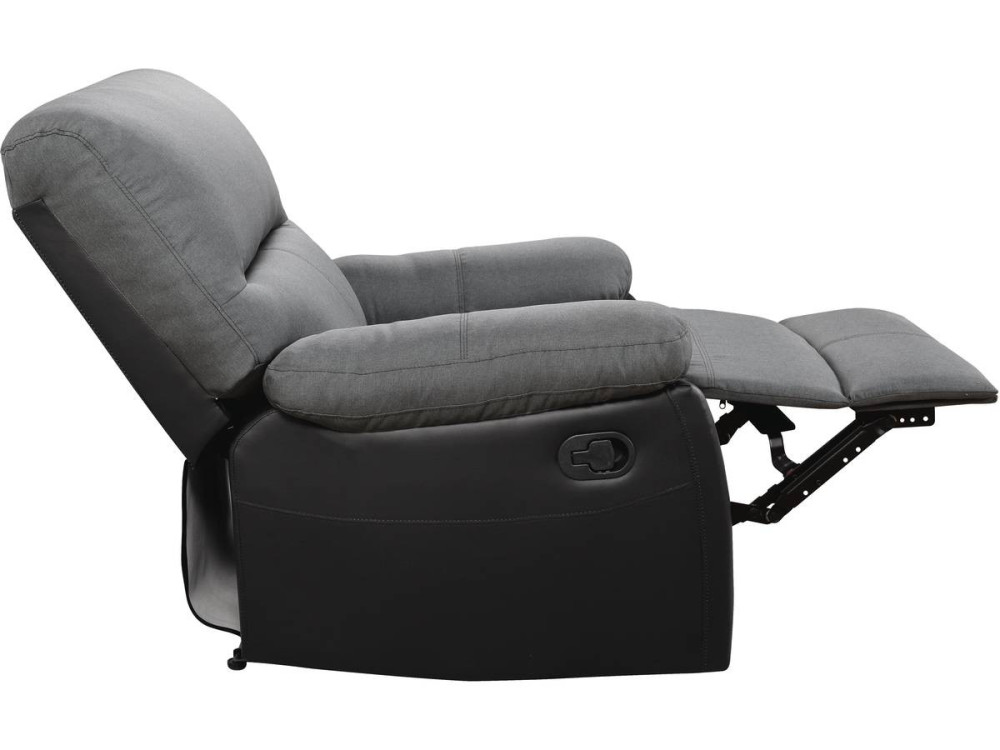 "Lincoln" Relax Chair - Black / Dark Grey