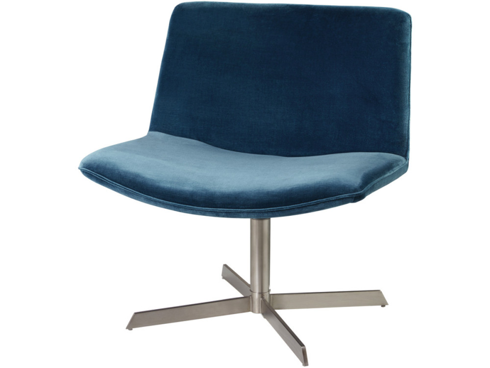 Kiss armchair - Velvet - Blue