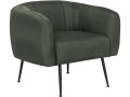 "Diana" fabric armchair - Dark grey - Grey