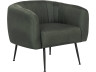 "Diana" fabric armchair - Dark grey