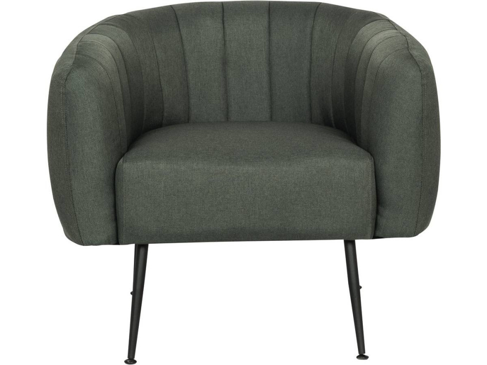 "Diana" fabric armchair - Dark grey