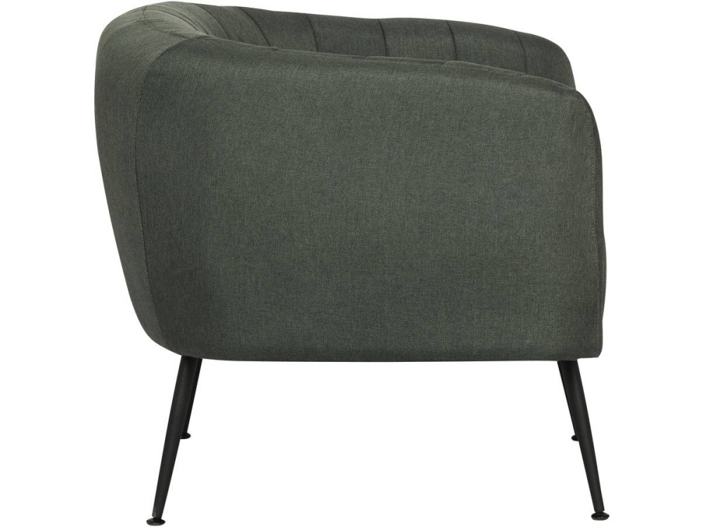 "Diana" fabric armchair - Dark grey