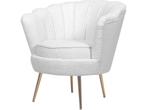 Floria terry armchair - 75 x 68 x 77.5 cm - White